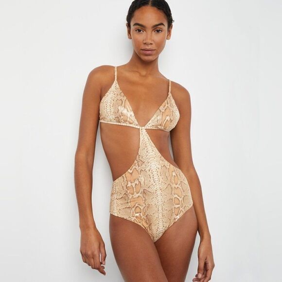 Onia | Rose One Piece in Python liquid suede - Picture 7 of 13